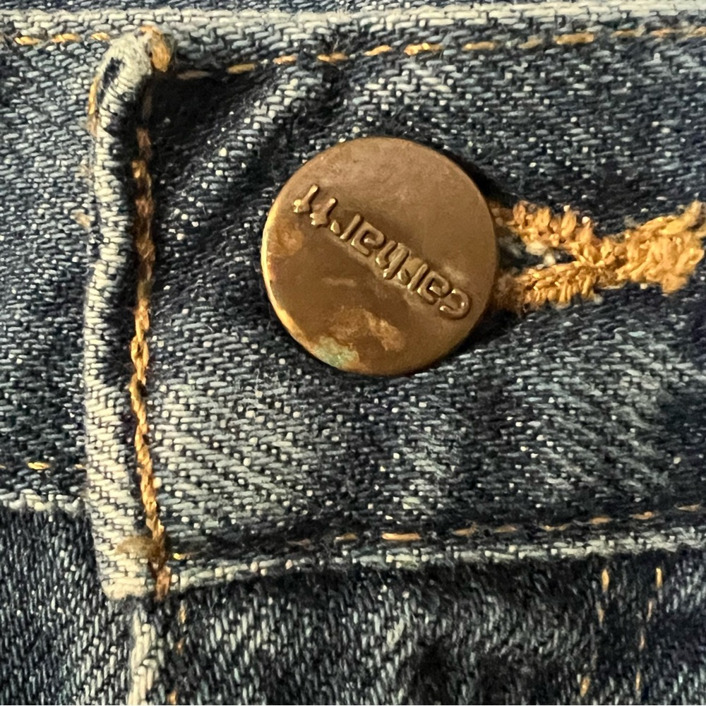 Lot Of Two Carhartt Jeans Mens 40x30 Blue Relaxed Fit Medium Wash Denim B17-DST - Picture 3 of 12
